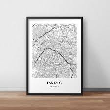 Paris Map Print Paris Map Download City Map Paris Paris Etsy Paris Map Print Paris Map Paris Map Art