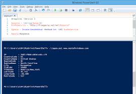 Windows Powershell Ise 2015 04 23 14 11 04 Hostname Ip Address Geolocation