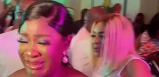 VIDEO: Mercy Johnson tearful as she walks into surprise birthday party