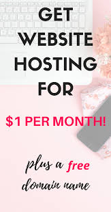 Start Your Website For 1 Pay 1 Per Month For Wordpress Hosting For The First Year Plus Get A Free Domain Name Website Hosting Money Blogging Blog Resources