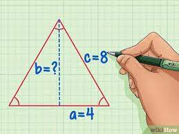 First multiply the base (b) by 1/2, then divide the area (a) by the product. 3 Ways To Find The Height Of A Triangle Wikihow