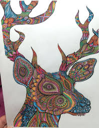 Distinctive mandala deer head coloring. Pin On Color Me This Color Me That