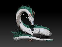 7.48 inches in length, 9.4 inches tall, velvet clay, acrylic. Spirited Away Dragon 3d Printing Model Stl 3d Printing Models