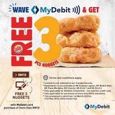 Aquela que faz com que sejamos reconhecidos em todo o mundo como os verdadeiros burger king! Burger King Malaysia Free 3 Nuggets 1 March 2018 31 May 2018