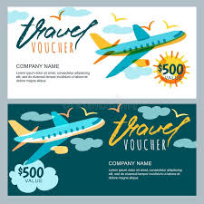 Vector Gift Travel Voucher Multicolor Airplane In The Sky Coupon Certificate Affiliate Gift Certificate Template Voucher Design Certificate Templates