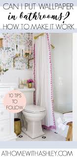 Can You Use Wallpaper In Bathrooms At Home With Ashley Bathroom Remodel Cost Bathrooms Remodel Floral Bathroom