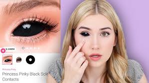 Image result for black sclera contacts
