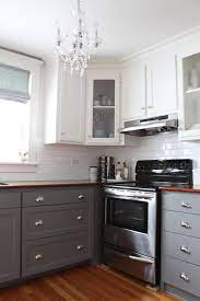 Cherry chic butcher block countertops ikea, butcher. Gray Kitchen Cabinets Transitional Kitchen Benjamin Moore Whale Gray Modern Jane