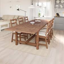 Nordviken Extendable Table Antique Stain 82 5 8 113 3 4x41 3 8 210 289x105 Cm Ikea Wood Dining Table Antique Stain Dining Table