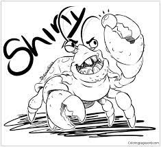 Tamatoa is a giant gargantuan coconut crab residing in lalotai, a place inhabited by monsters. Tamatoa Little Crab Coloring Pages Cartoons Coloring Pages Coloring Pages For Kids And Adults