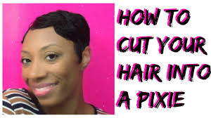 Thick hair is sometimes a challenge. How To Cut Your Own Hair Into A Pixie Cut Or Short Cut Youtube