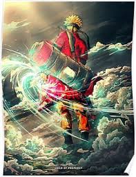 Naruto Sage Mode Poster Jiraya Desenho Naruto Naruto Desenho