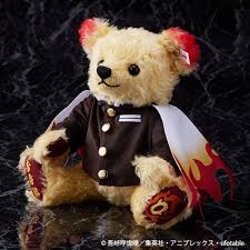 Demon Slayer Steiff Teddy Bear Kyojuro Rengoku Plush Japan limited New