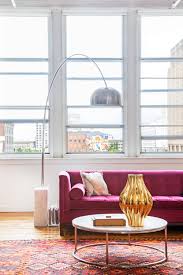 You could have pillows on your sofa, bed, floor and armchair, and still not feel like it's too much! 12 Times A Pink Sofa Made The Room Design Sponge
