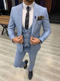 Our party wear suits collection is one of the best and highly loved by our customers. Men Suits 3 Piece Slim Fit Two Button Wedding Groom Party Wear Etsy In 2021 Blue Slim Fit Suit Blue Suit Men Coat Pant For Men