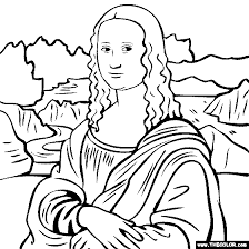 Mona lisa coloring pages are a fun way for kids of all ages to develop creativity, focus, motor skills and color recognition. Leonardo Da Vinci The Mona Lisa
