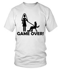 Wedding T Shirt Design Hochzeit Game Over Big Mistake Wedding T Shirt Wedding T Shirt Design Hochzeit Game Over Big Mistake Shirt Round Neck Unisex