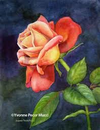 Add petals around the center of the flowers. Watercolor Paintings Flowers Easy Painting Inspired