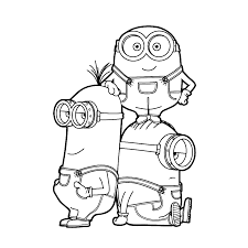 Leuk Voor Kids Kleurplaat Minions Kleurboek Boek Bladzijden Kleuren Cartoon Tekeningen