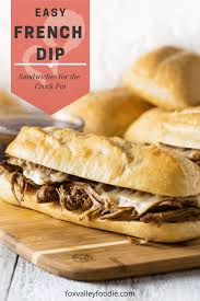 French Dip Sandwiches For The Crock Pot In 2021 French Dip Crock Pot French Dip Sandwich French Dip