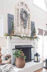 My After Christmas Snowy Winter Fireplace Worthing Court Farmhouse Fireplace Decor Fireplace Mantel Decor Home Decor