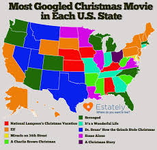 Christmas with a view : U S States Most Enthused About Christmas Movies Christmas Movies Popular Christmas Movies Movie Map