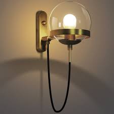 Shop architectural wall sconces at bellacor. Retro Antique Brass 1 Light Wall Sconce In Globe Shade Decorative Wall Light For Hallway Foyer Restaurant Takeluckhome Com