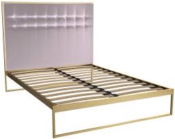 Purchase a velvet headboard direct from the manufacturer. Federico Brass Brushed Bed Frame With Blush Velvet Upholstered Headboard Cfs Furniture Uk
