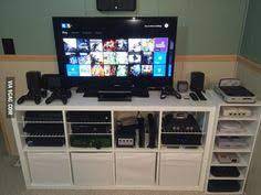 The game central multimedia storage rack organizes all your accessories. 14 Best Game Console Storage Ideas Console Storage Game Room Video Game Rooms