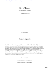 Download Mi 01 City Of Bones The Mortal In Cassandra Clare Pobierz Pdf Z Docer Pl