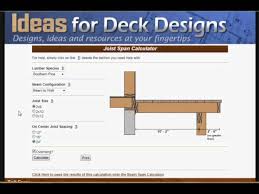 Likewise, how far can a 8x12 beam span? Joist Calculator Tutorial Youtube