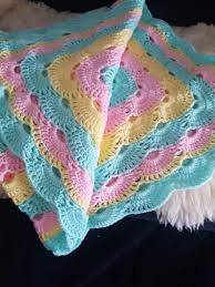 The blanket I'm making so far.