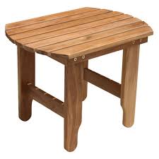 Outdoor Douglas Nance Teak Adirondack Side Table Rustic Furniture Teak Patio Furniture Outdoor End Tables