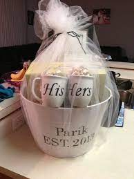 Pin By Nathalie Leger On Things I Have Made Wedding Gift Baskets Bridal Shower Gift Baskets Jar Gifts