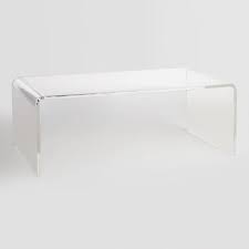 Clear Acrylic Thad Coffee Table Home Decor Styles Coffee Table Acrylic Coffee Table