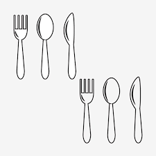 White And Transparent Fork Spoon Knife Clipart Png Vector Element Spoon Knife Fork Png And Vector With Transparent Background For Free Download Clip Art Flat Logo Design Spoon Knife