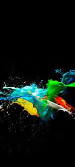 Find & download free graphic resources for black background. Colorful Painted Black Background Wallpaper Mi A3 Wallpaper Dark 720x1600 Wallpaper Teahub Io