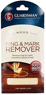 In this article, we will talk about way on how to remove the white stain. Guardsman Ring And Water Mark Remover Cloth 1 Pack Wood Ring Mark Remover Removes White Rings And Marks Caused By Liquid Moisture And Heat From Wooden Furniture Wooden Surfaces Wooden Flooring