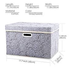 Get the best deal for commercial food storage containers & lids from the largest online selection at ebay.com. Prandom Larger Collapsible Storage Boxes With Lids Fabric Decorative Storage Bins Cubes Organizer Containers Baskets With Cover Handles For Bedroom Closet Living Room Gray 17 7x11 8x11 8 Inch 3 Pack Pricepulse