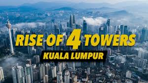 Menara kuala lumpur ialah sebuah menara terletak 515 meter dari aras laut dengan ketinggian 421 meter. Kuala Lumpur Metrocity The Rise Of 4 Towers Pnb 118 Trx 106 Twin Towers Kl Tower Youtube