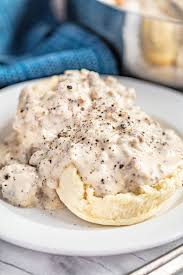 Image result for sausage gravy biscuits
