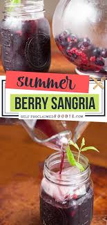 A Refreshing Cocktail Made With Summer Berries Soaked In Red Wine With Berry Infused Vodka And Sweet Bu Berry Sangria Easy Sangria Recipes Sangria Vodka Recipe