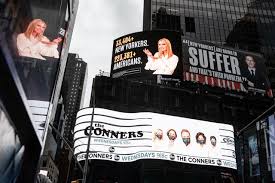 On thursday, the lincoln project unveiled billboards in new york city's times square designed to the billboard of ivanka trump shows her smiling as she gestures to the death toll from the virus. Jared And Ivanka Threaten Lawsuit Over Times Square Billboards