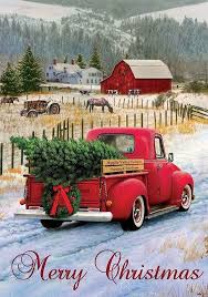 Red Truck Pictures Christmas Farm Christmas Red Truck Christmas Truck