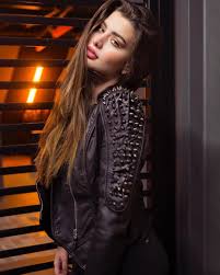 صور اجمل بنات العرب في انستقرام studded jacket fashion jackets