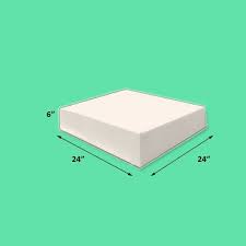 Amazon Com 6 X 24 X 24 High Density Upholstery Foam Firm Foam Soft Support Chair Cushion Square Foam Pad For Sof Chair Cushions Upholstery Foam Sofa Seats