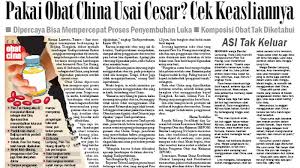 Check spelling or type a new query. Mau Pakai Obat Cina Usai Cesar Cek Keasliannya Tribun Lampung