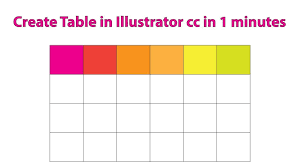Learn How To Quickly Create Tables In Adobe Illustrator Cc Illustrator Illustrator Tutorials For Beginners Illustrator Tutorials Illustration