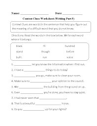 Sometimes we do not need to look up the words we don't know. Englishlinx Com Context Clues Worksheets