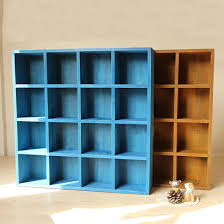 Vintage Wood 16 Cubby 4 Layer Tray Zakka Storage Cabinet Laminated Organizer Kitchen Office Space Saver System Blue Yellow Organizer Kitchen Storage Cabinetvintage Wood Aliexpress